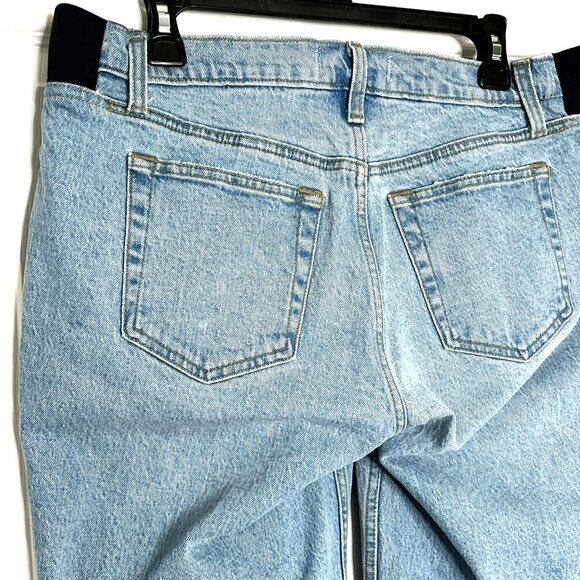 Abercrombie & Fitch The Baggy Womens Jeans 27/4 Lo Rise Pull-On Stretch Distress - Picture 5 of 10